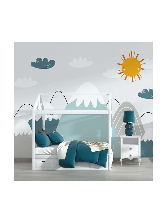 Caravelshop Embossed Kids Paper Wallpaper L450xH270cm