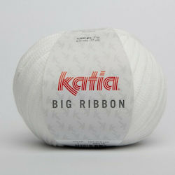 Katia Big Ribbon Συνθετικό Λευκό 200gr