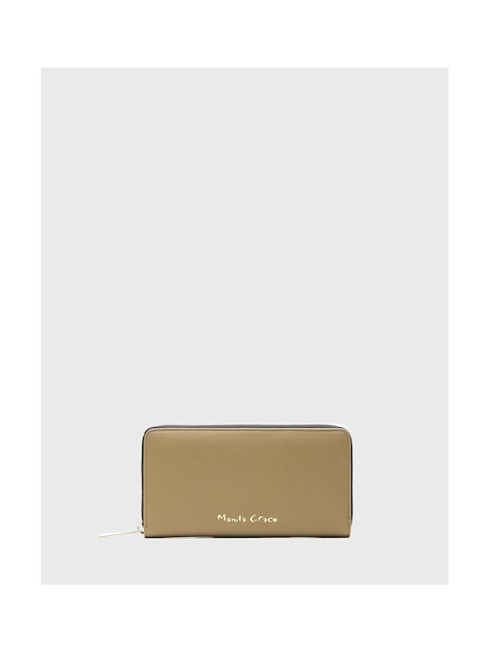 Manila Grace Large Women's Wallet Beige