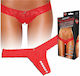Hustler Lingerie Γυναικείο Sexy String Αυτοκινήτου Κόκκινο