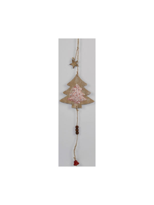 Welkhome Christmas Wooden Tree Ornament Brown