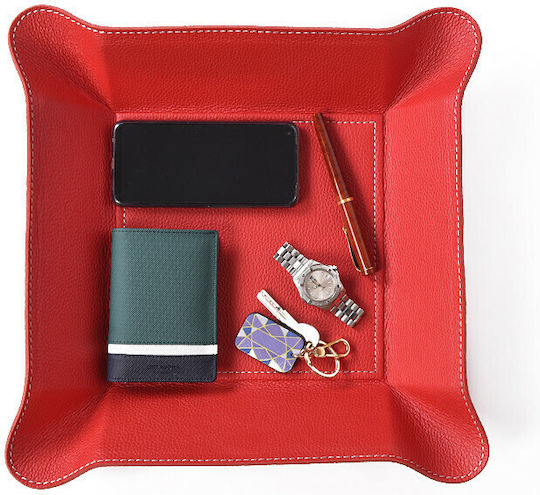 Leder Federmäppchen in Roter Farbe 1Stück