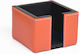 Leder Federmäppchen in Orange Farbe 9x9cm 1 Stück