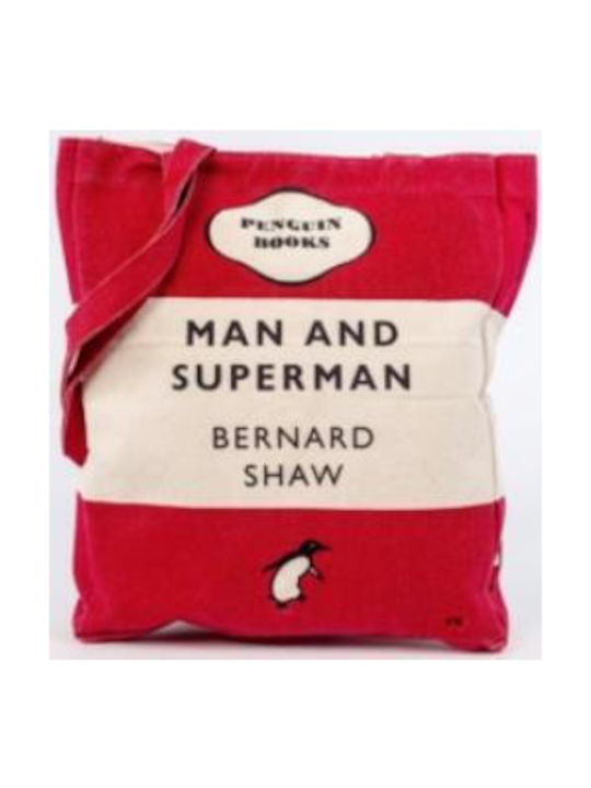 Penguin Τσάντα για Ψώνια σε Κόκκινο χρώμα