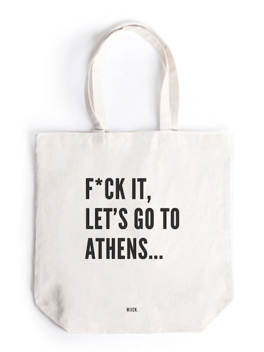 Wijck Υφασμάτινη Τσάντα για Ψώνια σε Μπεζ χρώμα