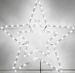 Plastic Illuminated Christmas Decorative Pendant Star