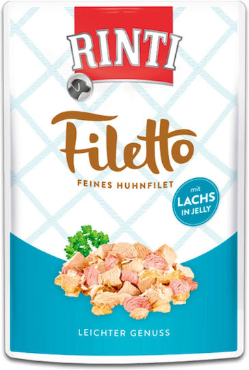 Rinti Filetto Hrană Umedă pentru Câini în Pliculeț cu Pui 100gr