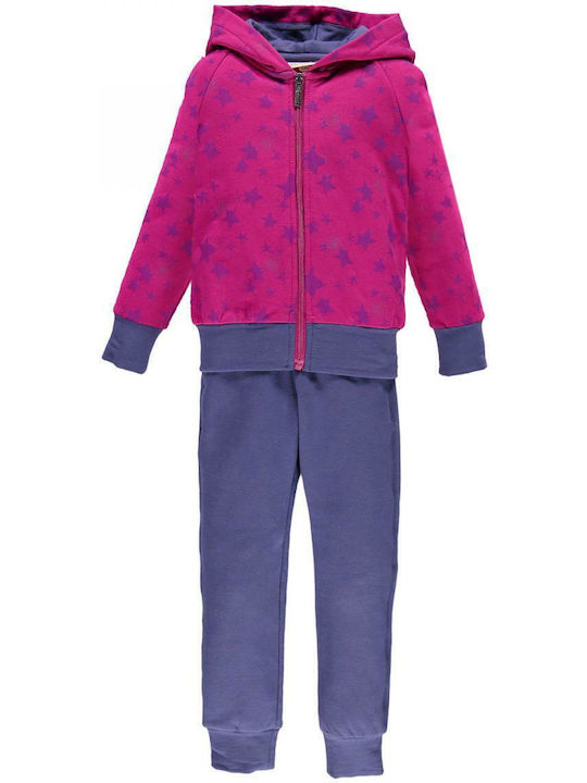 Brums Kids Sweatpants Set Fuchsia 2pcs