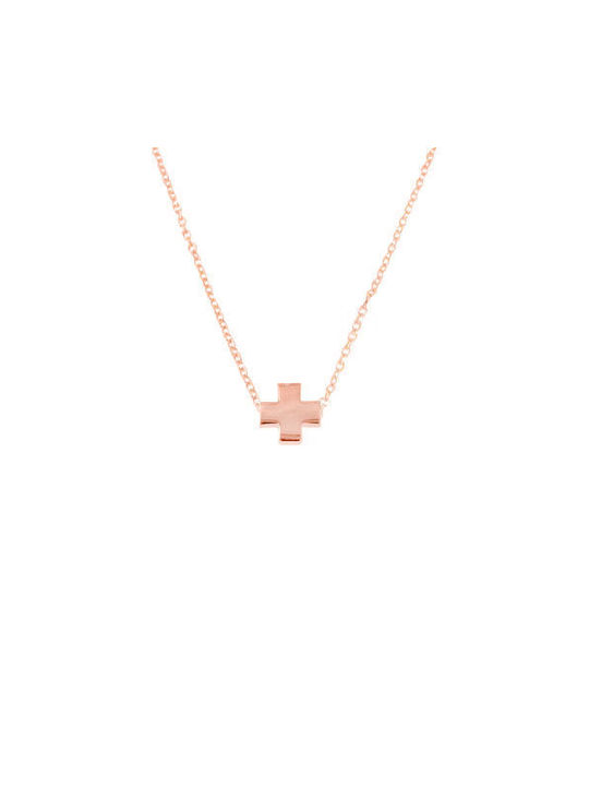 Rose Gold Plated Cross with Chain