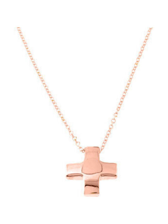 Rose Gold Plated Cross with Chain