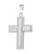 White Gold Cross 14K