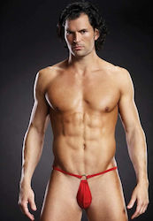 Blue Line Sexy Slip Microfiber Pouch Bikini Red