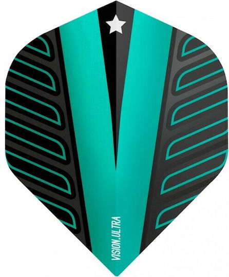 Target Darts Vision 100 Ultra Player Std Voltage Aqua Feathers for Darts