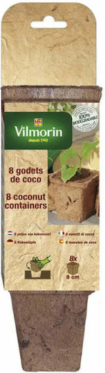 Vilmorin Quadrate 8cm 8 Stück Pflanztopf 3990605