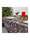 Bed&Bath Χριστουγεννιάτικο Τραπεζομάντηλο Υφασμάτινο Καρδιές 140x140εκ.