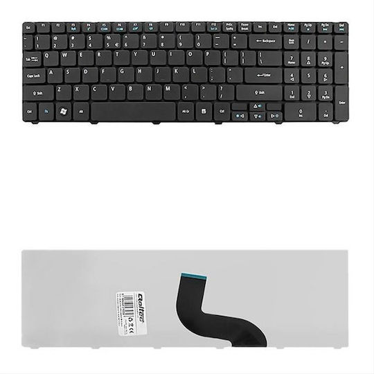 Qoltec Laptop Keyboard for Acer without Frame in Black Color 7535.AC-5810