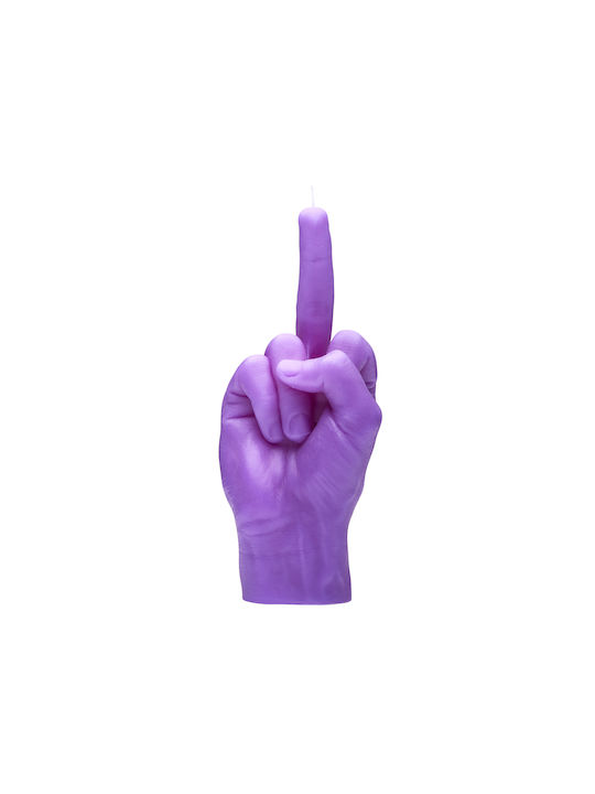 Candlehand Lumânare Decorativă Hand Gesture F*ck You Borcan Violet 380gr