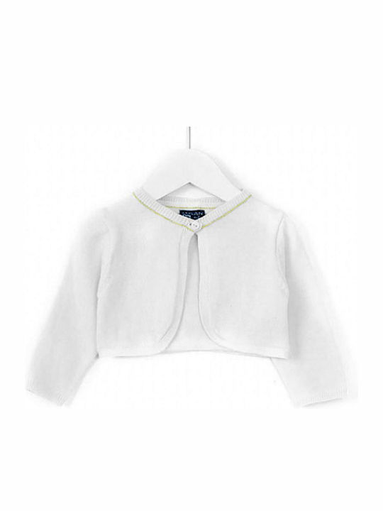 Kids Knitted Bolero White