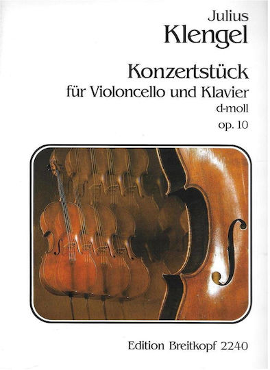 Breitkopf & Hartel Klengel Concert In D Minor Παρτιτούρα για Τσέλο