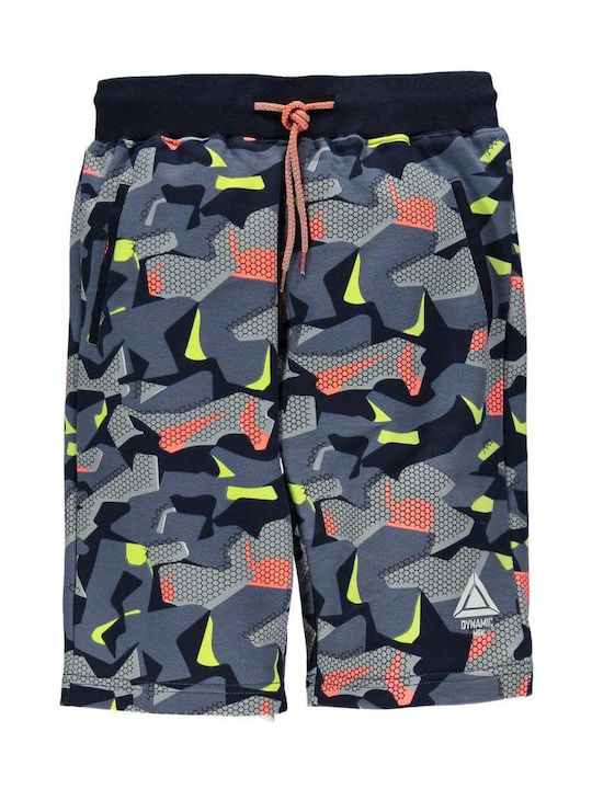 Mek Kids' Shorts/Bermudas Fabric All Over Print Fleece Short Pants Blue