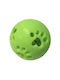 Natural World Dog Toy Rubber Ball with Sound 7.3cm Green 1 Piece