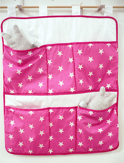 Ninna Nanna Tapet pentru Pepinieră Stea 60x70 din material textil Fuchsia 1buc