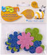 Boom Craft Glitter Decorative Flower for DIY Crafts 10pcs