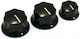 Music Accessories Jazz Bass Knob Set Guitar Potentiometer Buttons Black