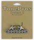TonePros Bridge Tuneomatic Tp6 Nickel Bridge in Silver Color