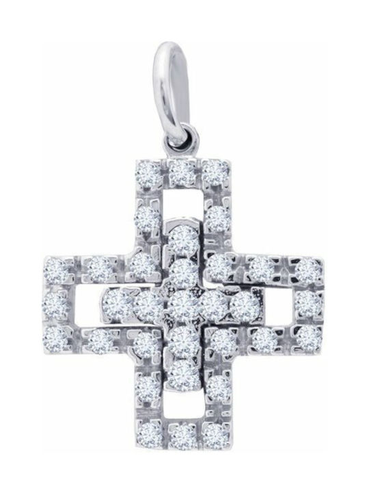 Savvidis White Gold Cross 14K