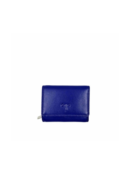 Borsa Nuova Small Leather Women's Wallet Blue