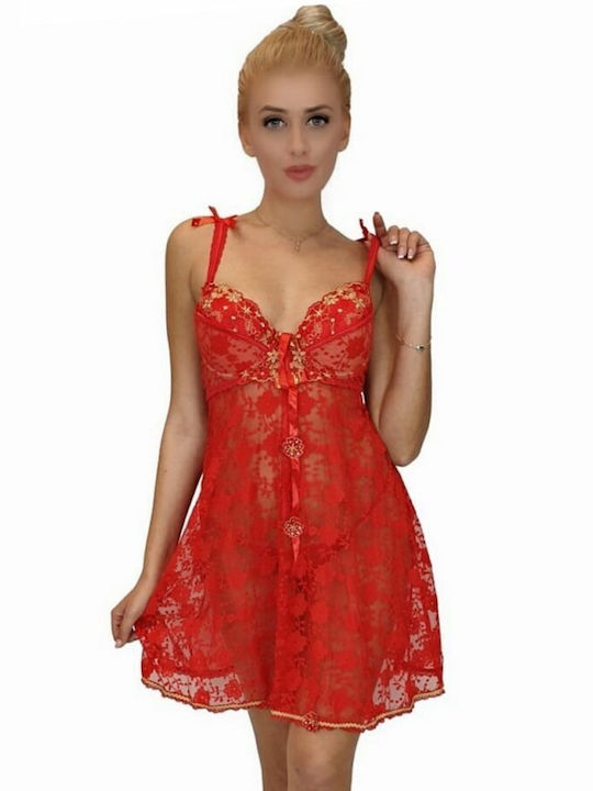 Senses Summer Women's Nightdress Red