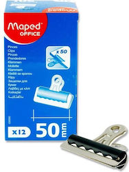 Maped Metallic Clips 50mm Black 12pcs