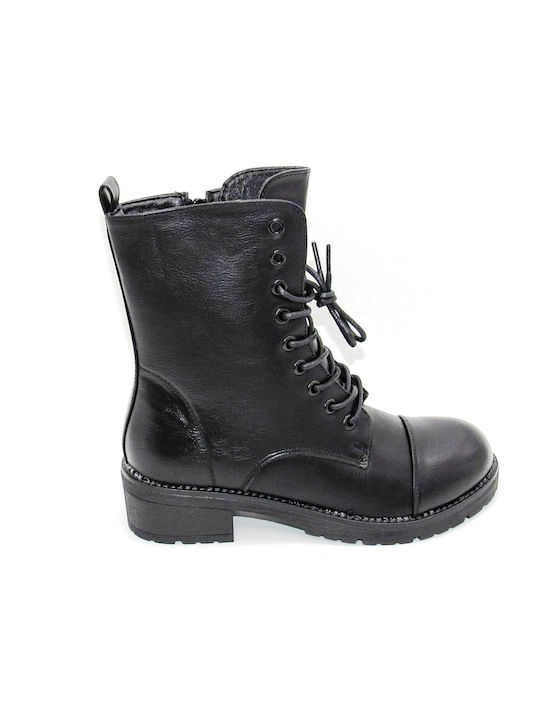 Alta Moda Women's Combat Boots Black