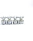 blokker Christmas Silver Candle 4pcs