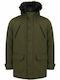 Tokyo Laundry Men's Winter Parka Jacket Khaki