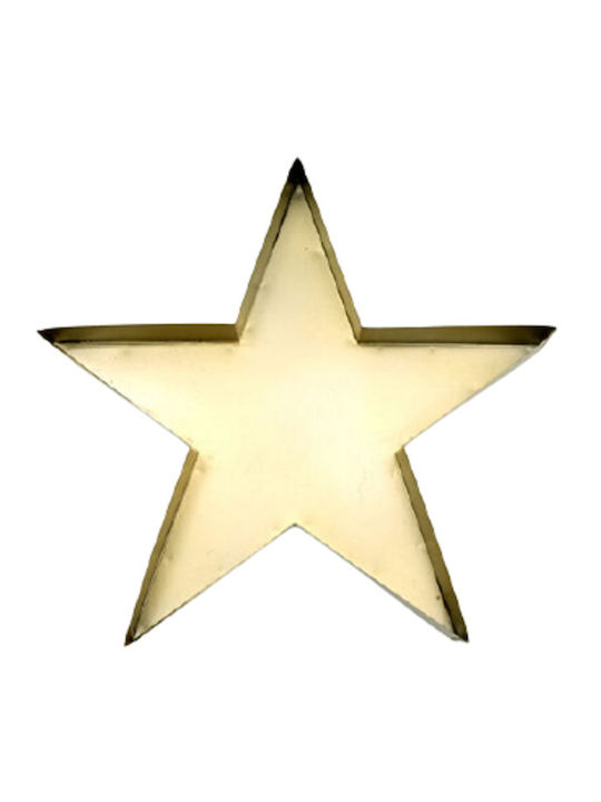 blokker Metal Christmas Decorative Pendant Star 25cm Gold