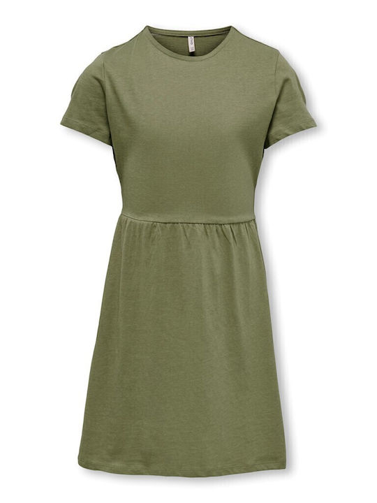 Kids Only Kinderkleid Kurzärmelig Khaki