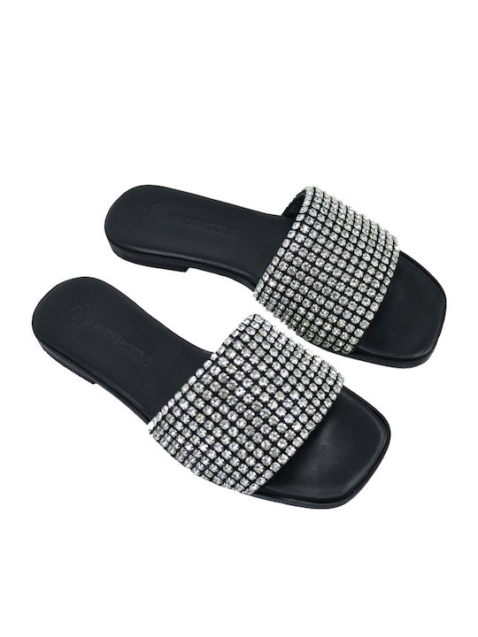 Dermatina 100 Sandale Casual Damă Din Piele Negru