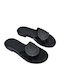 Leder Flache Sandalen für Damen in Schwarz Farbe