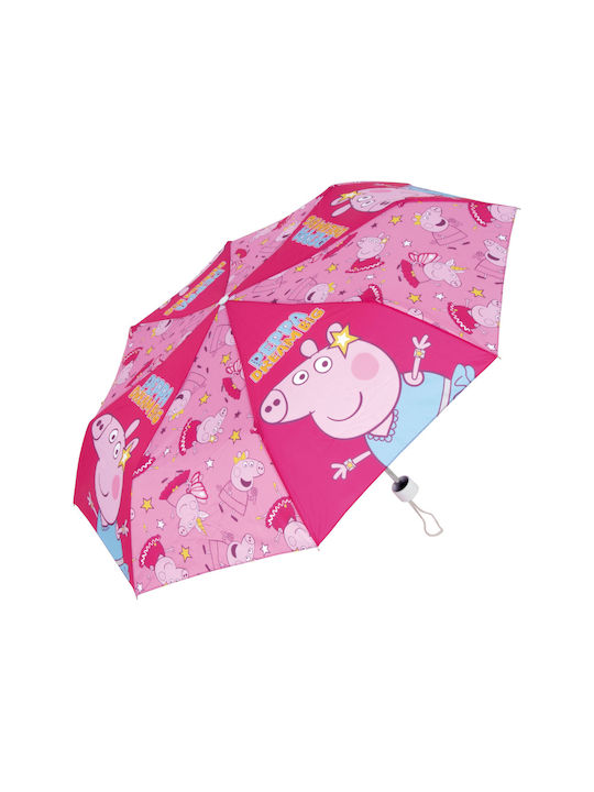 Arditex Kinder Regenschirm Faltbar Rosa mit Durchmesser 52cm.