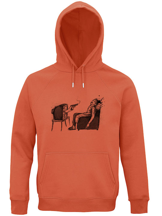 Orange mit Kapuze