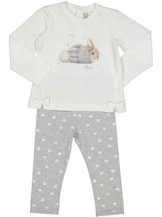 Birba Trybeyond Kinder Set mit Leggings Winter 2Stück Weiß