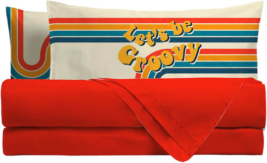 Amo La Casa Σετ King Size 4τμχ 240x290εκ. με Λάστιχο Κοραλλι Amo La Casa Σετ King Size 4τμχ 240x290εκ. με Λάστιχο Κοραλλι