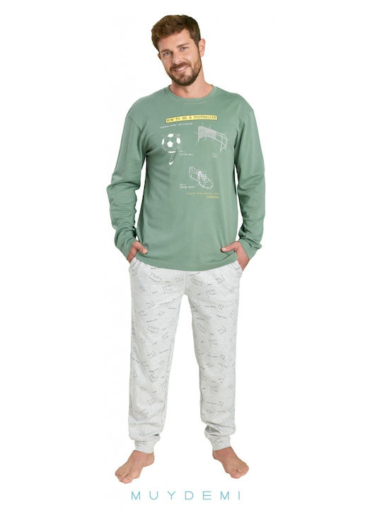 Muydemi Men's Winter Pajamas Set Multicolour