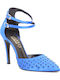 Pantofi cu toc cu Toc Stiletto & Curea Albastru