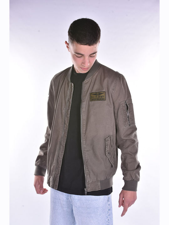 Raiden Herren Winter Jacke Lässig Khaki