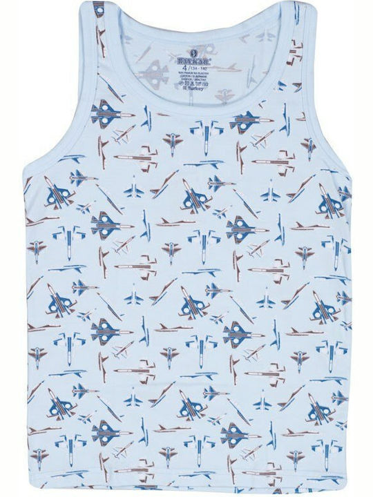 Baykar Kinder Unterhemd Tank-Top Hellblau 1Stück