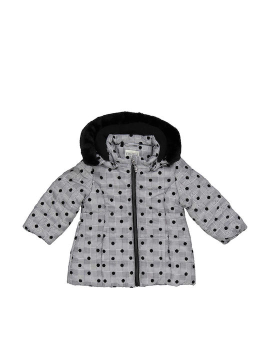 Kids' Casual Jacket Short with Lining & Hood Gray
