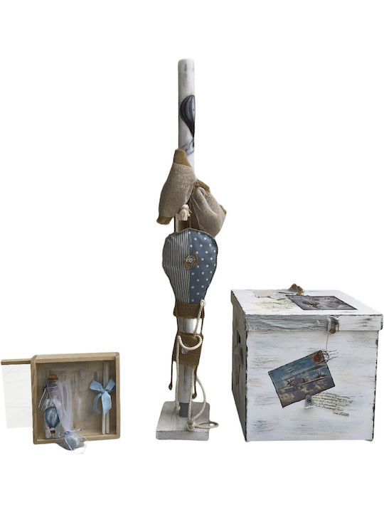 LiebeQueen Baptism Set with Hot Air Balloon Theme